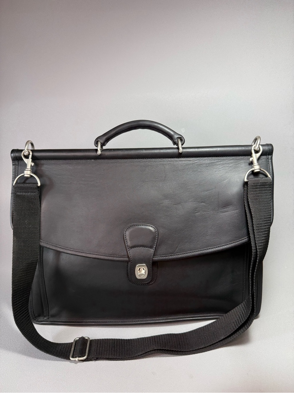 COACH Black Vintage 5266 Beekman Briefcase with Replacement Detachable Strap